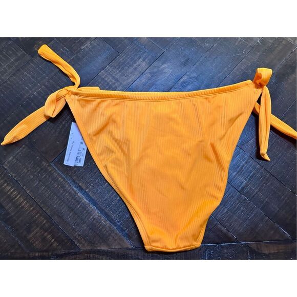 Wild Fable Orange Ribbed Plus Size Bikini Bottom Size X 14-16 New - Picture 2 of 3